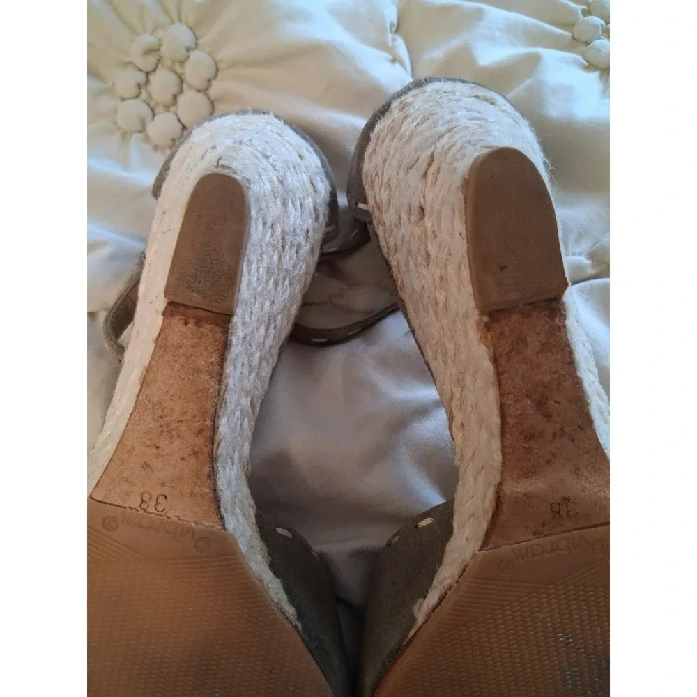 Giuseppe Zanotti Koka Jasmin Espadrille Wedge Heels Size 38